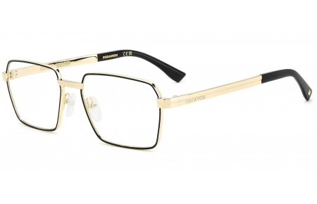 Monturas - Dsquared2 - D2 0193 - I46 MATTE BLACK GOLD