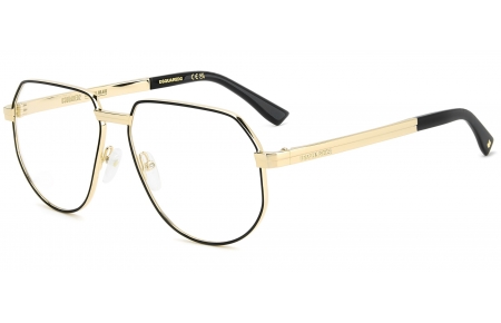 Monturas - Dsquared2 - D2 0194 - I46 MATTE BLACK GOLD