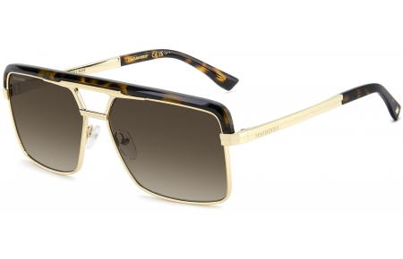 Gafas de Sol - Dsquared2 - D2 0212/S - 2IK (HA) HAVANA GOLD // BROWN GRADIENT