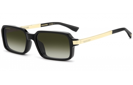 Gafas de Sol - Dsquared2 - D2 0214/G/S - 807 (9K) BLACK // GREEN GRADIENT