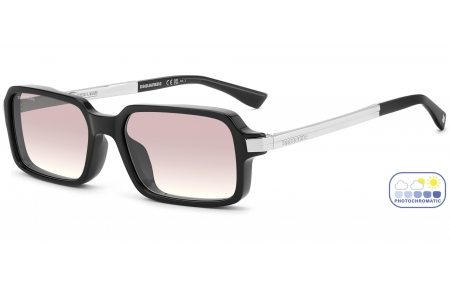 Gafas de Sol - Dsquared2 - D2 0214/G/S - 807 (N2) BLACK // PINK GRADIENT PHOTOCHROMATIC