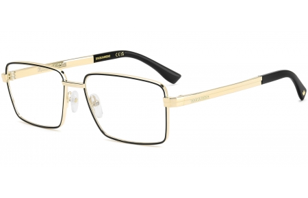Monturas - Dsquared2 - D2 0216 - I46 MATTE BLACK GOLD