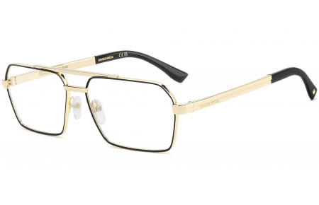 Monturas - Dsquared2 - D2 0217 - I46 MATTE BLACK GOLD