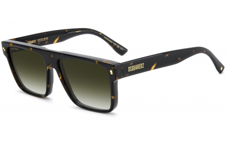 Gafas de Sol - Dsquared2 - D2 0222/S - 086 (9K) HAVANA // GREEN GRADIENT