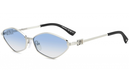 Gafas de Sol - Dsquared2 - D2 0225/S - 010 (ST) SILVER // AZURE GRADIENT