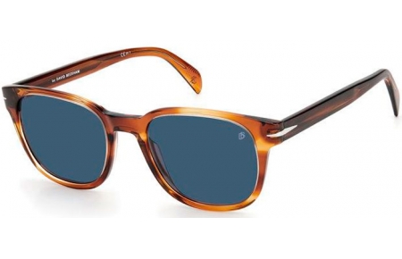 Gafas de Sol - David Beckham Eyewear - DB 1062/S - EX4 (KU) BROWN HORN // BLUE GREY