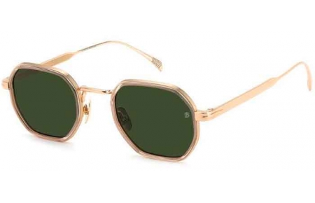 Gafas de Sol - David Beckham Eyewear - DB 1097/S - 763 (QT) GOLD MUD // GREEN