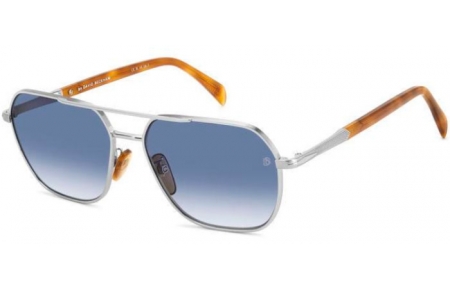Gafas de Sol - David Beckham Eyewear - DB 1128/G/S - YL7 (08) SILVER HAVANA // DARK BLUE GRADIENT