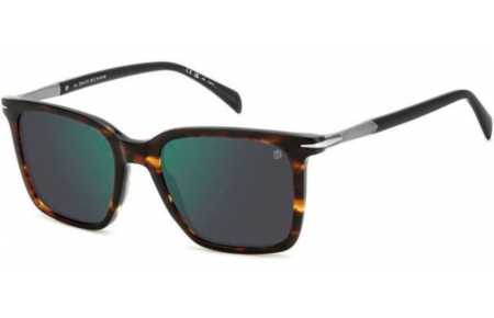 Sunglasses - David Beckham Eyewear - DB 1130/S - EX4 (MT) BROWN HORN // GREEN MIRROR