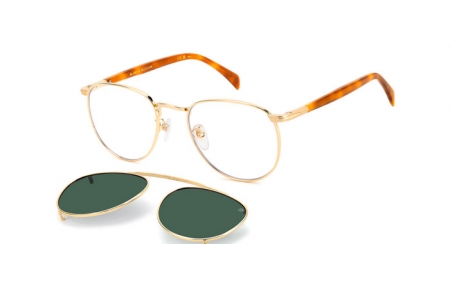 Gafas de Sol - David Beckham Eyewear - DB 1144/CS - 0NR (UC) GOLD BROWN HAVANA // GREEN POLARIZED