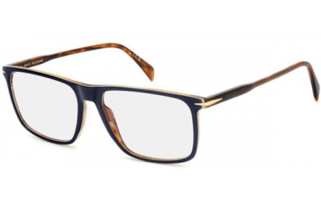 Lunettes de vue - David Beckham Eyewear - DB 1164 - S9W BLUE BROWN // CLEAR MIRROR
