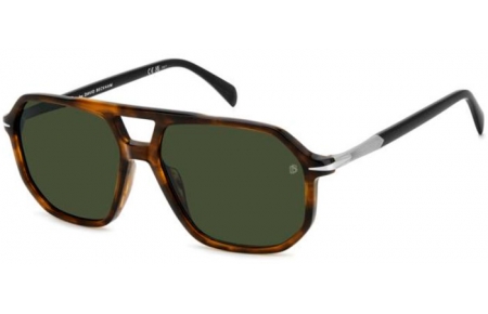 Lunettes de soleil - David Beckham Eyewear - DB 1172/S - 6C5 (QT) BROWN HORN // GREEN