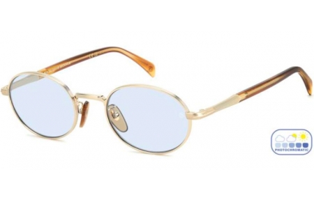 Gafas de Sol - David Beckham Eyewear - DB 1196/S - T5U (QZ) GOLD BROWN HORN // AZURE PHOTOCROMIC