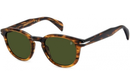 Lunettes de soleil - David Beckham Eyewear - DB 1198/S - EX4 (QT) BROWN HORN // GREEN
