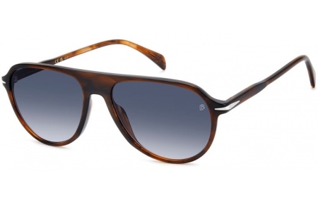 Gafas de Sol - David Beckham Eyewear - DB 1200/S - EX4 (08) STRIPED BROWN // DARK BLUE GRADIENT