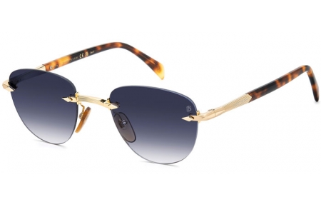 Gafas de Sol - David Beckham Eyewear - DB 1224/S - 0NR (08) GOLD BROWN HAVANA // DARK BLUE GRADIENT