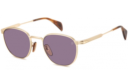 Gafas de Sol - David Beckham Eyewear - DB 1228/S - T5U (0D) GOLD BROWN HORN // VIOLET ANTIREFLECTION