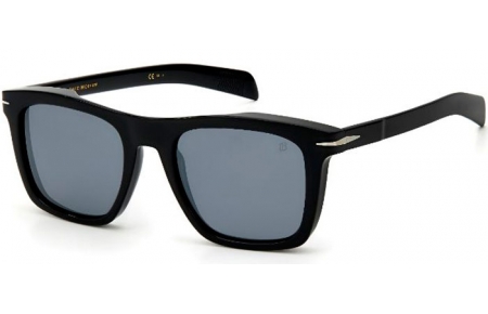 Sunglasses - David Beckham Eyewear - DB 7000/S - 807 (T4) BLACK // SILVER MIRROR