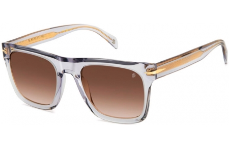Lunettes de soleil - David Beckham Eyewear - DB 7000/S FLAT - 63M (HA) CRYSTAL GREY // BROWN GRADIENT