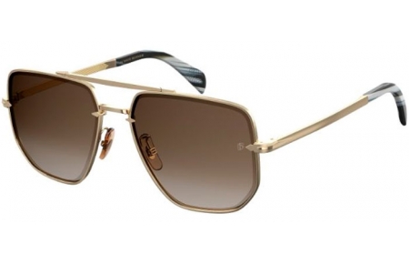 Sunglasses - David Beckham Eyewear - DB 7001/S - J5G (HA) GOLD // BROWN GRADIENT