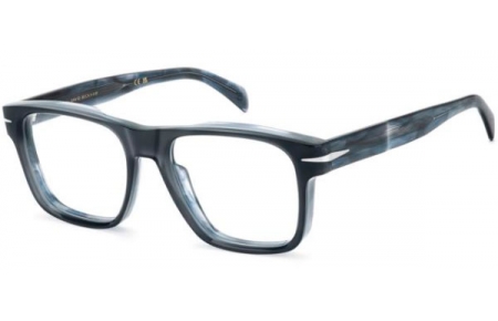 Monturas - David Beckham Eyewear - DB 7020/CRAFTED - Y00 BLUE STRIPED BLUE