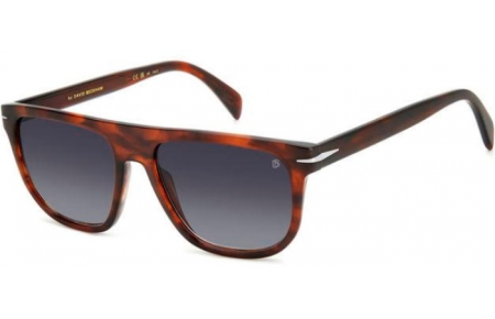 Lunettes de soleil - David Beckham Eyewear - DB 7111/S - EX4 (9O) BROWN HORN // DARK GREY GRADIENT