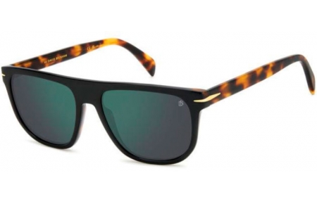 Gafas de Sol - David Beckham Eyewear - DB 7111/S - WR7 (MT) BLACK HAVANA // GREEN MIRROR