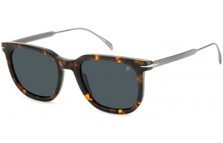 Lunettes de soleil - David Beckham Eyewear - DB 7119/S - 4HU (IR) HAVANA DARK RUTHENIUM // GREY BLUE