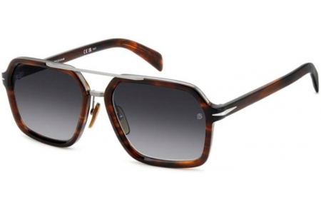 Gafas de Sol - David Beckham Eyewear - DB 7128/S - 6C5 (9O) BROWN HORN // DARK GREY GRADIENT