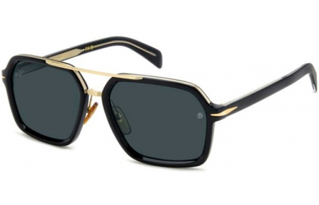 Sunglasses - David Beckham Eyewear - DB 7128/S - 807 (KU) BLACK // DARK BLUE