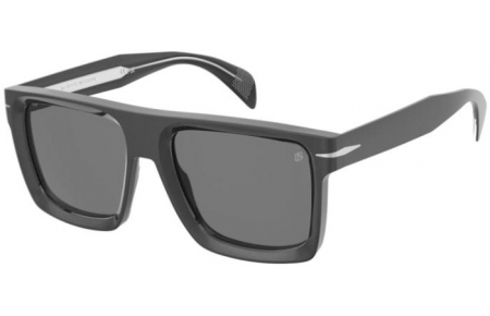 Sunglasses - David Beckham Eyewear - DB 7134/S - 807 (1V) BLACK // BLUE GRADIENT GOLD MIRROR