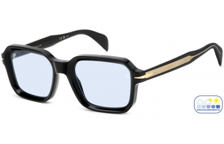 Gafas de Sol - David Beckham Eyewear - DB 7147/S - 807 (QZ) BLACK // AZURE PHOTOCROMATIC
