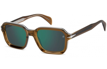 Gafas de Sol - David Beckham Eyewear - DB 7147/S - TXO (MT) OCHRE CRYSTAL // GREEN MIRROR