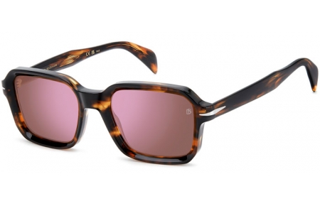 Gafas de Sol - David Beckham Eyewear - DB 7147/S - WR9 (13) BROWN HAVANA //  VIOLET MIRROR