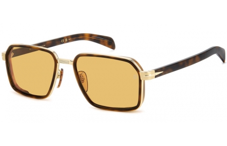 Gafas de Sol - David Beckham Eyewear - DB 7158/S - 0NR (HO) GOLD BROWN HAVANA // YELLOW