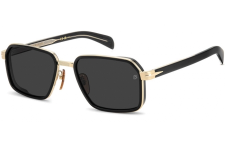 Gafas de Sol - David Beckham Eyewear - DB 7158/S - RHL (IR) GOLD BLACK // GREY