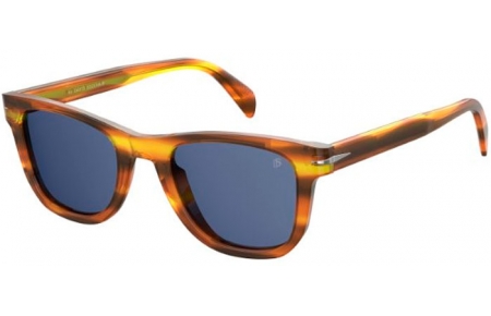 Gafas de Sol - David Beckham Eyewear - DB 1006/S - EX4 (KU) BROWN HORN // BLUE GREY