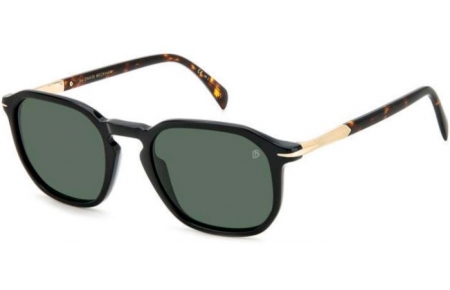 Sunglasses - David Beckham Eyewear - DB 1115/S - WR7 (O7) BLACK HAVANA // GREEN LIGHT GREEN ANTIREFLECTION