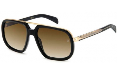 Gafas de Sol - David Beckham Eyewear - DB 7101/S - 2M2 (HA) BLACK GOLD // BROWN GRADIENT