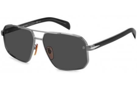 Sunglasses - David Beckham Eyewear - DB 7102/S - 85K (M9) RUTHENIUM BLACK // GREY POLARIZED