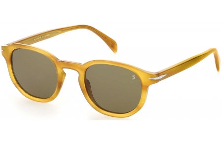 Gafas de Sol - David Beckham Eyewear - DB 1007/S - B4L (QT) YELLOW HORN // GREEN