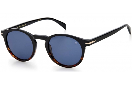 Gafas de Sol - David Beckham Eyewear - DB 1036/S - 37N (KU) BLACK HORN // BLUE GREY