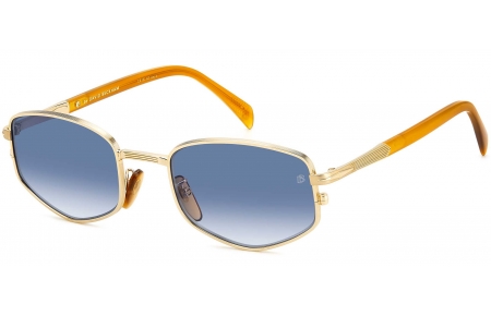 Gafas de Sol - David Beckham Eyewear - DB 1129/S - F6W (08) GOLD HORN // DARK BLUE GRADIENT