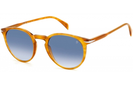 Gafas de Sol - David Beckham Eyewear - DB 1139/S - DUA (08) STRIPED YELLOW // DARK BLUE GRADIENT
