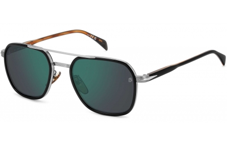 Gafas de Sol - David Beckham Eyewear - DB 1161/S - 05K (MT) BLACK STRIPED // GREEN MIRROR