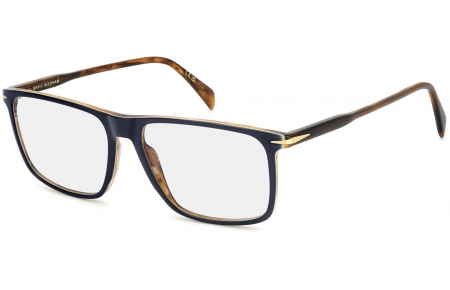Monturas - David Beckham Eyewear - DB 1164 - S9W BLUE BROWN // CLEAR MIRROR
