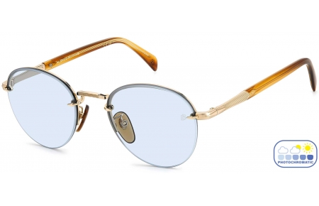 Gafas de Sol - David Beckham Eyewear - DB 1173/S - T5U (QZ) GOLD // AZURE PHOTOCROMATIC