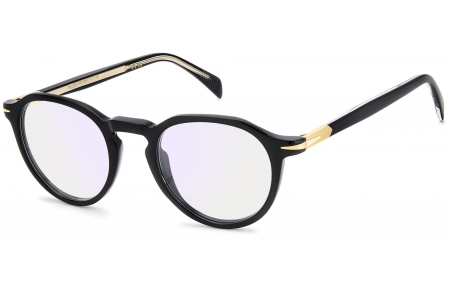 Monturas - David Beckham Eyewear - DB 1180 - 2M2 (2Y) BLACK GOLD // LIGHT BLUE MIRROR