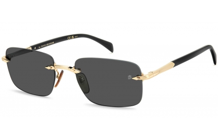 Gafas de Sol - David Beckham Eyewear - DB 1195/S - RHL (IR) GOLD BLACK // GREY