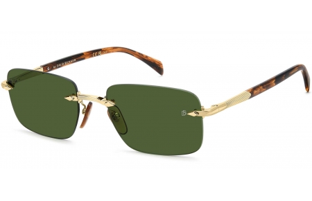 Gafas de Sol - David Beckham Eyewear - DB 1195/S - T5U (QT) GOLD BROWN HORN // GREEN